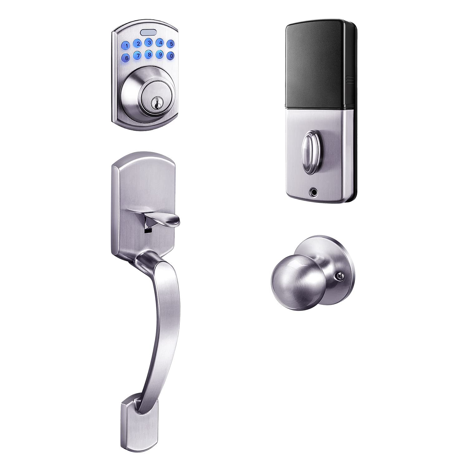 Keypad Deadbolt, Keyless Entry Lock Single Cylinder Front Door Lock