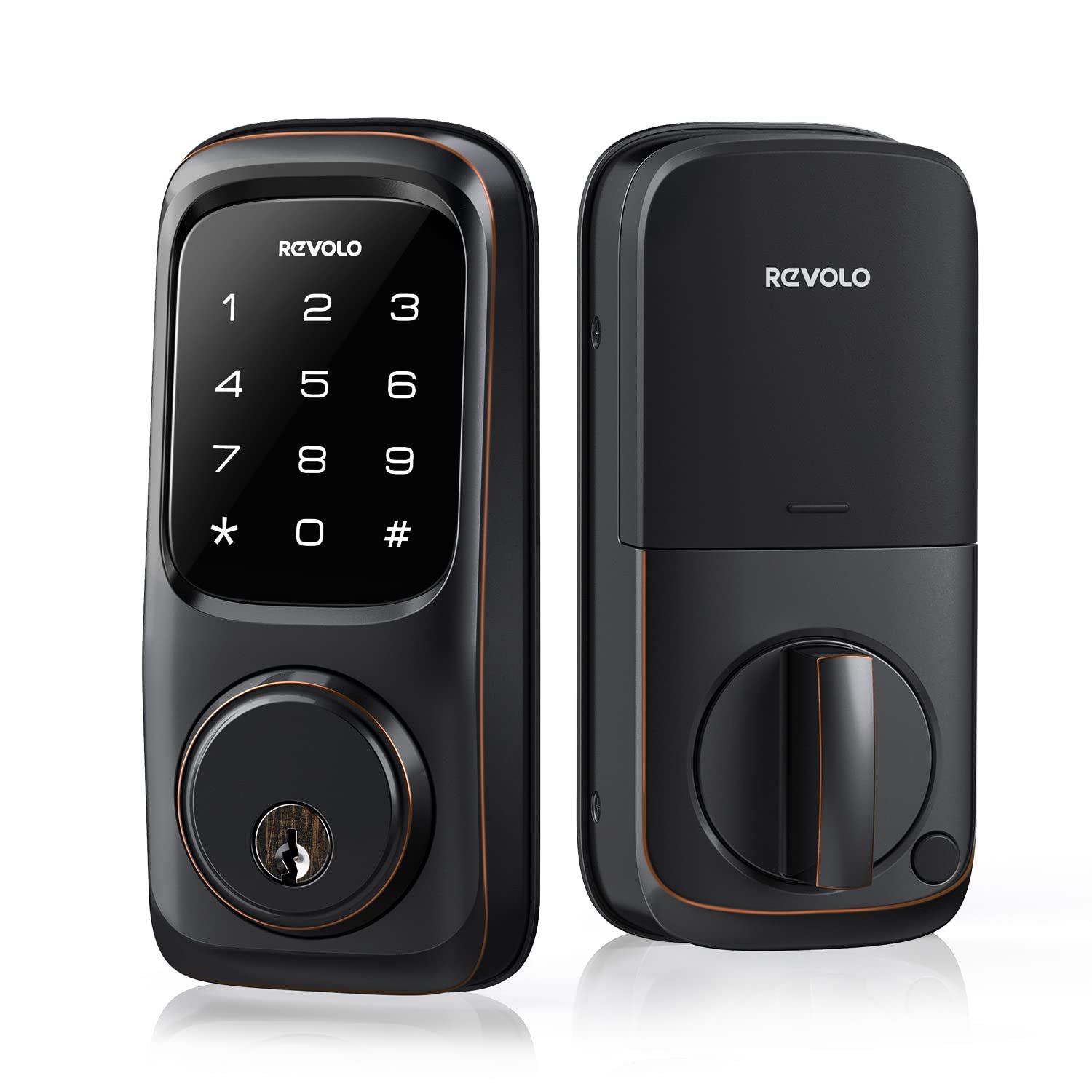 Revolo Door Locks with Touchscreen Keypads, Keyless Entry Door Lock, Electronic Keypad Deadbolt for 