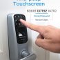 ULTRALOQ UL3 BT 2nd Gen Smart Lock (Satin Nickel), 5-in-1 Keyless Entry Door Lock with Bluetooth, Bi