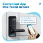 KUCACCI Keyless Entry Door Lock, Smart Door Lock Door Knob with Keypad Door Lock with Handle, Smart 