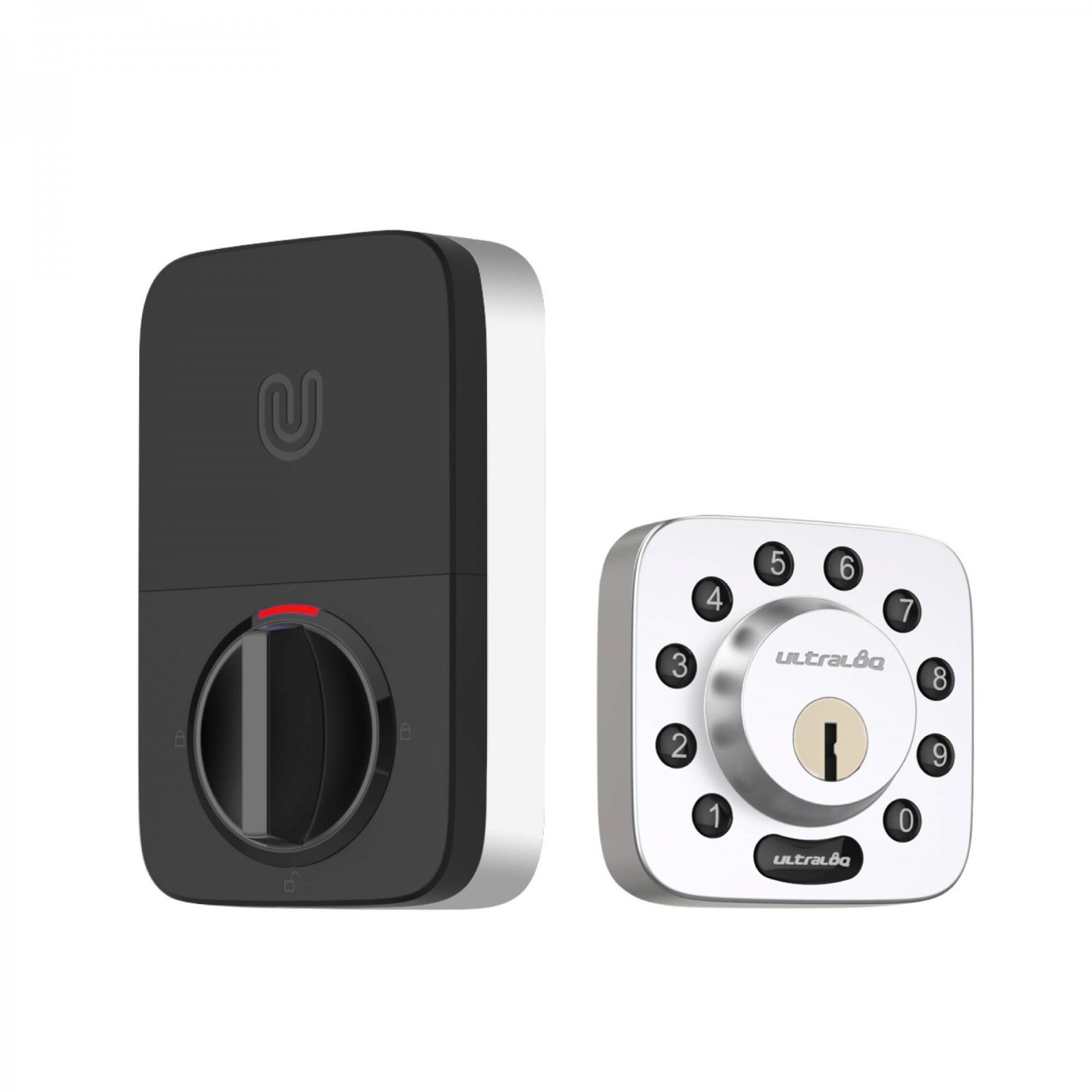 ULTRALOQ U-Bolt Bluetooth Enabled Keypad Smart 5-in-1 Keyless Entry | Smartphone App for iOS and And