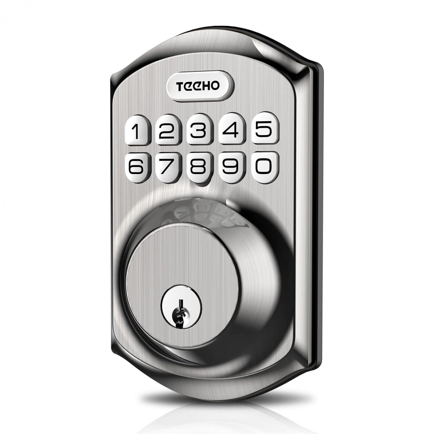 Keyless Entry Door Lock - TEEHO Electronic Keypad Deadbolt with Keypads - Keyed Entry - Anti-Peeping