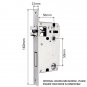 TechLock Smart Fingerprint Door Lock with Keyless Entry Biometric Security Access, Deadbolt Mortise