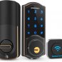 WiFi Door Lock,SMONET Remote Control Smart Deadbolt, Digital Electronic Keyless Entry Locks Bluetoot