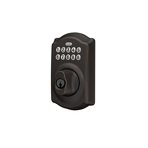 Schlage BE365 V CAM 716 Camelot Keypad Deadbolt, Electronic Keyless ...