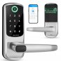 Door Locks with Keypads, JINJUNYE Digital Door Lock, Door Knob with Keypad 5-in-1 Keyless Entry Door