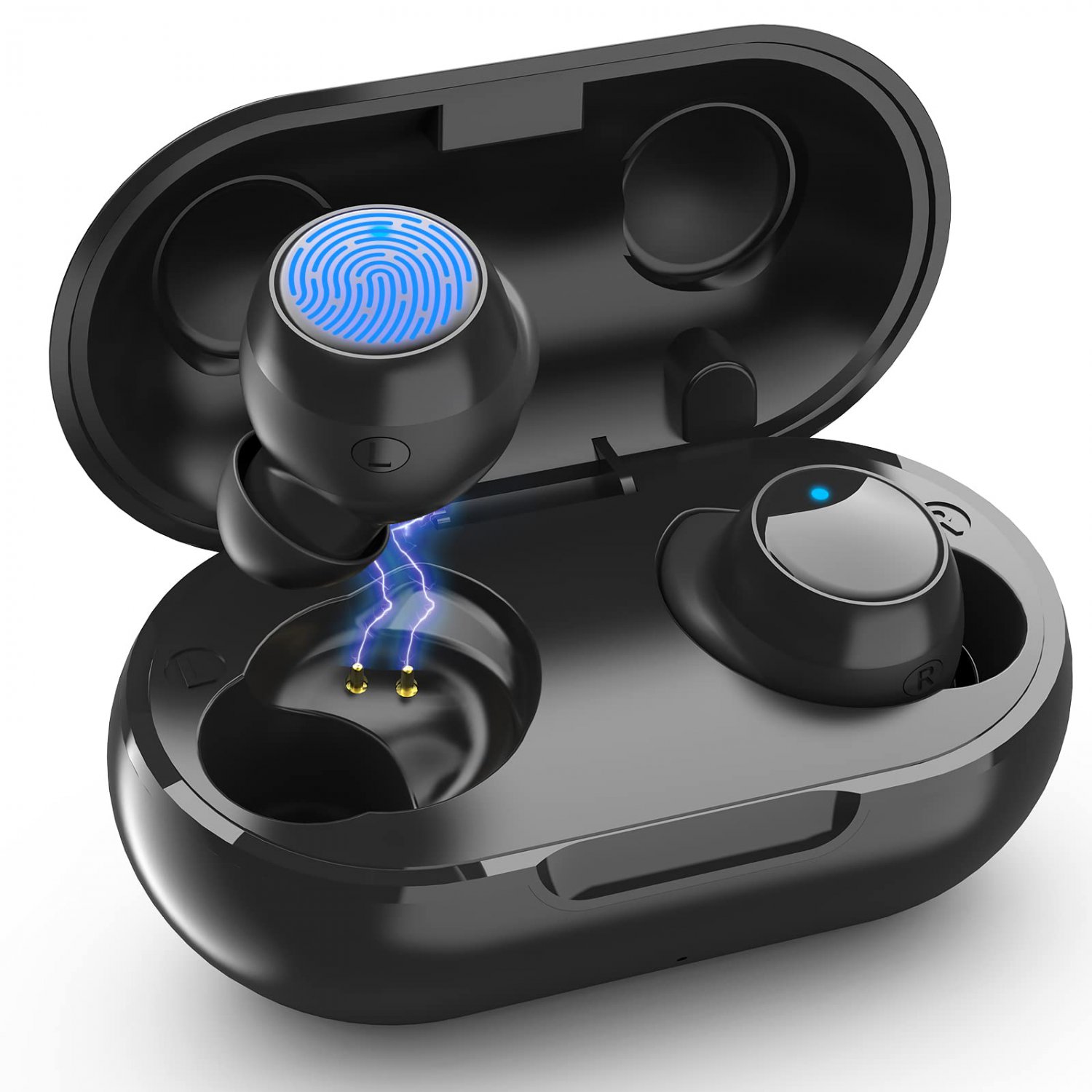 True Wireless Earbuds Bluetooth 5.0, Wireless Bluetooth Earphones with Charging Case, Power for All 