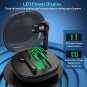 AMZANE Wireless Earbuds Bluetooth Headphones with Wireless Charging Case and LED Digital Display Blu