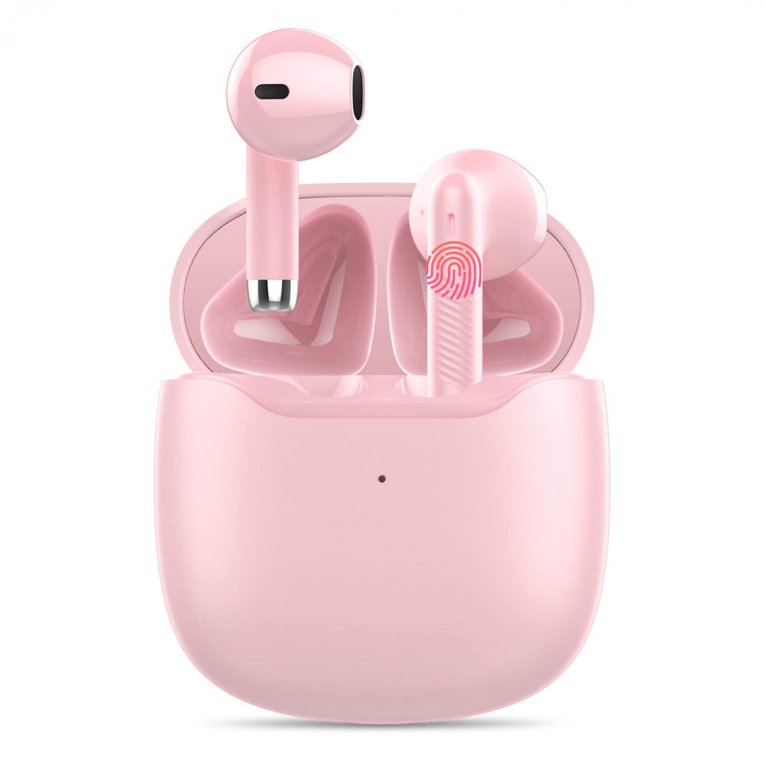 Wireless Earbuds, Bluetooth 5.3 Headphones, Mini Bluetooth Earbuds with 35H Mini Charging Case, USB-