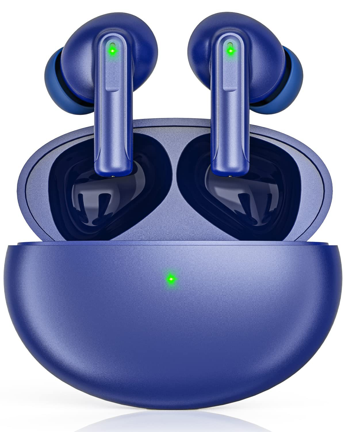 Wireless Earbuds Bluetooth 5.1 Headphones 4-Mics Clear Call ENC Noise Cancelling Ear Buds Deep Bass 