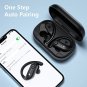 Bluetooth Headphones 4-Mics Clear Call 100Hrs Playtime with 2200mAh Wireless Charging Case Stador Wi
