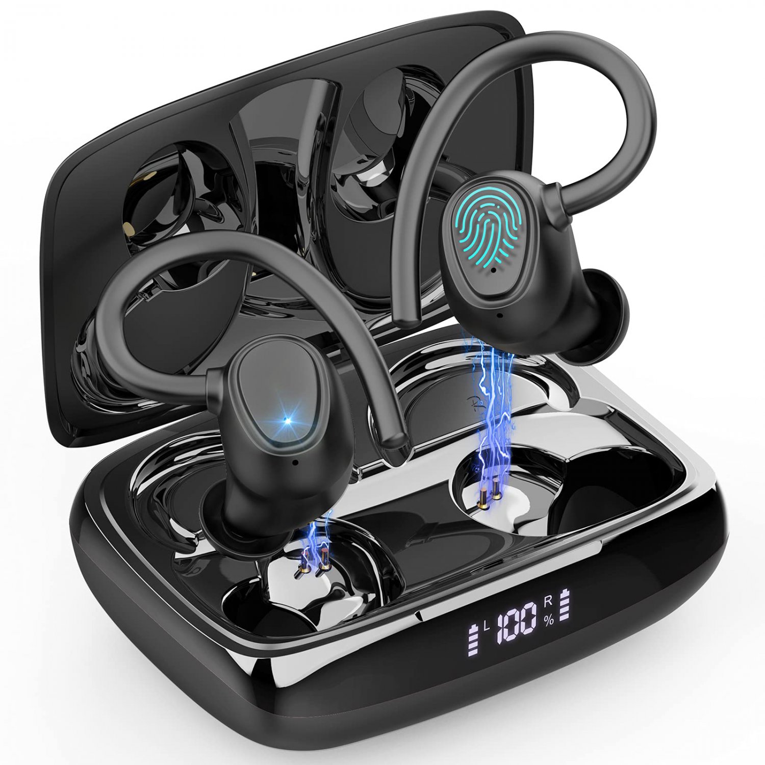 Wireless Earbud, Bluetooth 5.1 Headphones Sport Wireless Bluetooth Earphones in Ear Noise Cancelling