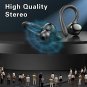 Wireless Earbud, Sports Bluetooth 5.1 Headphones with Detachable Earhooks, Deep Bass Wireless in Ear