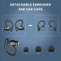 Wireless Earbud, Sports Bluetooth 5.1 Headphones with Detachable Earhooks, Deep Bass Wireless in Ear