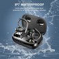 Wireless Earbud, Sports Bluetooth 5.1 Headphones with Detachable Earhooks, Deep Bass Wireless in Ear