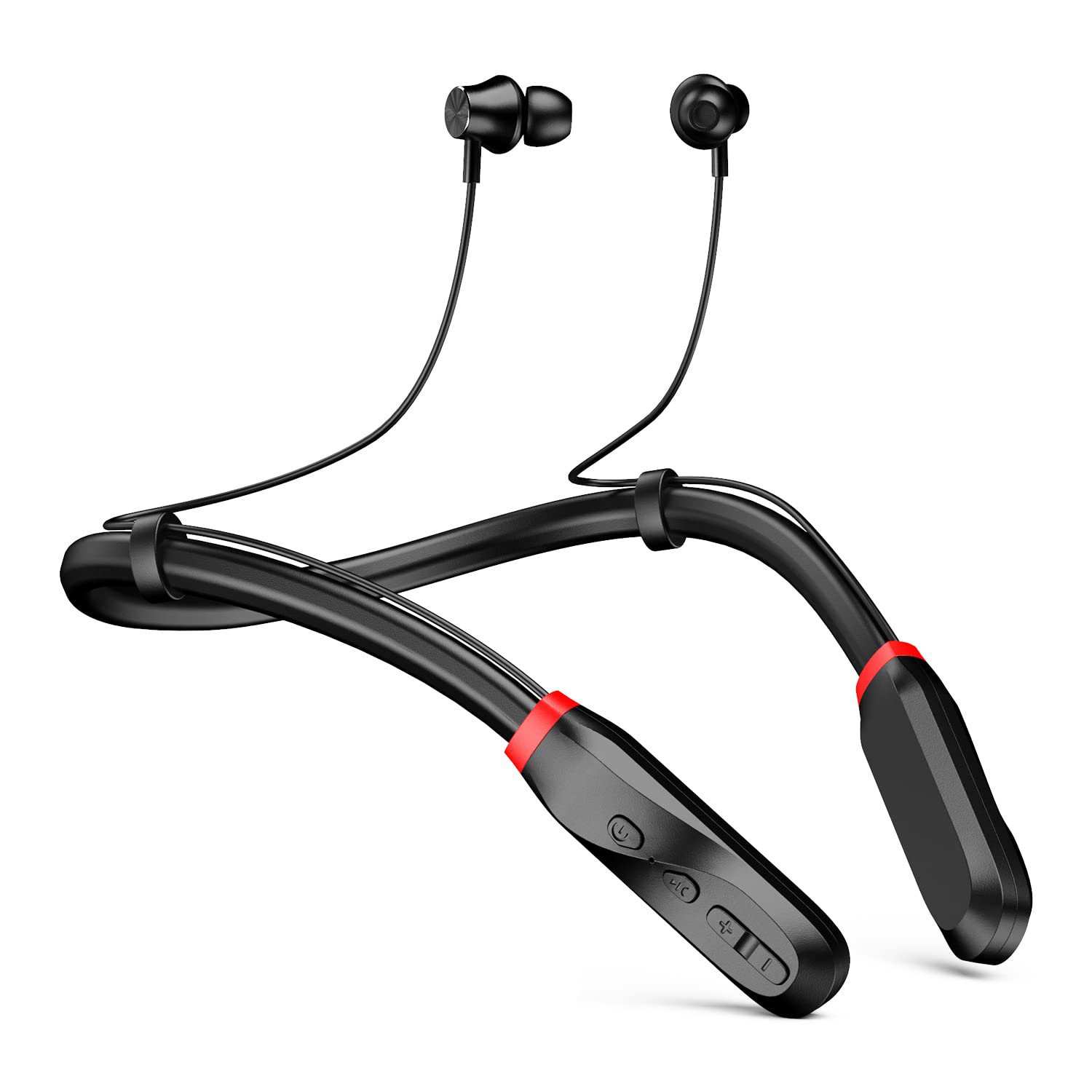 Wireless Earbuds Bluetooth Headphones Neckband: 100H Ultra-Long Playtime Headset with Microphone | B