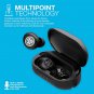 JLab JBuds Air Pro True Wireless Earbuds | Black | Bluetooth Multipoint | Auto Play & Pause | Dual C