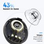 KT1 Bluetooth 5.3 Headphones, in-Ear Wireless Earbuds with Digital Display, 120 Hours of Playtime, O