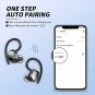 KT1 Bluetooth 5.3 Headphones, in-Ear Wireless Earbuds with Digital Display, 120 Hours of Playtime, O