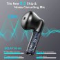 Wireless Earbud, Bluetooth 5.3 Earbud Stereo Bass, Bluetooth Headphones in Ear Noise Cancelling Mic,