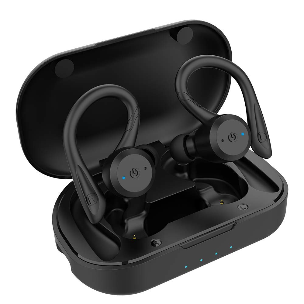 APEKX Bluetooth Headphones True Wireless Earbuds with Charging Case IPX7 Waterproof Stereo Sound Ear