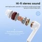 Muzzai Wireless Earbuds Bluetooth Headphones,32H Music Playtime IPX5 Waterproof Wireless Ear Buds,To