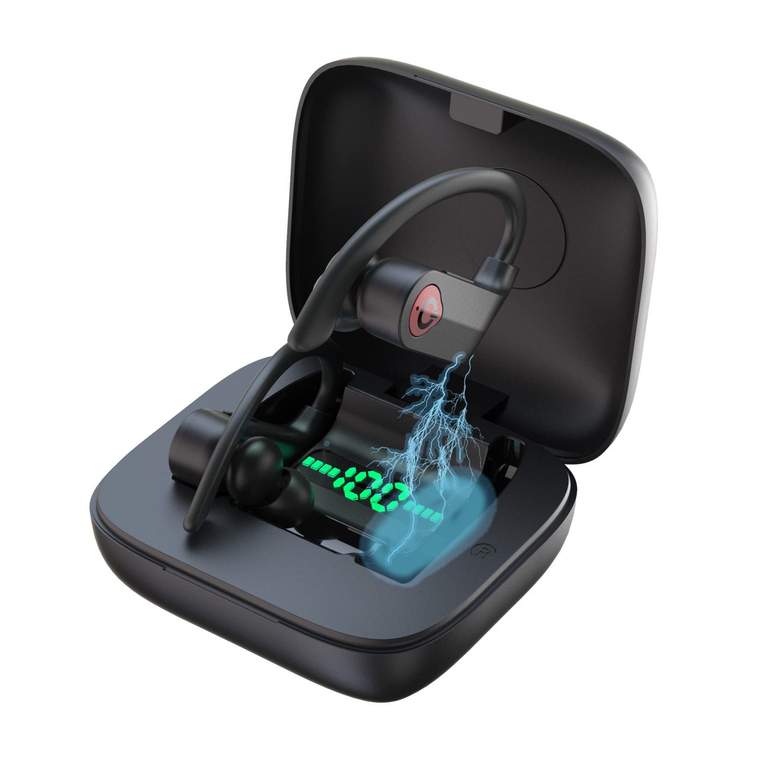 Wireless Earbuds Sport in-Ear Headphone High-Capacity Charging Case Wireless Bluetooth 5.1 Earbuds T