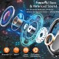 Bluetooth Headphones 5.3, Wireless Earbud Sport with Dual Mic, Wireless Earphones Noise Cancelling E