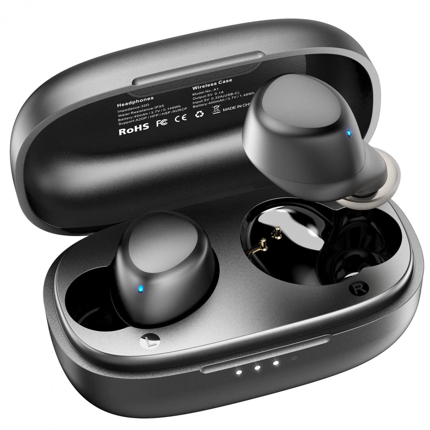 TOZO A1 Mini Wireless?Earbuds Bluetooth 5.3 in Ear Light-Weight Headphones Built-in Microphone, IPX5