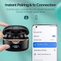 Bluetooth Headphones 4 Dynamic Drivers Wireless Earbuds 40Hrs Playtime with LED Display Charging Cas