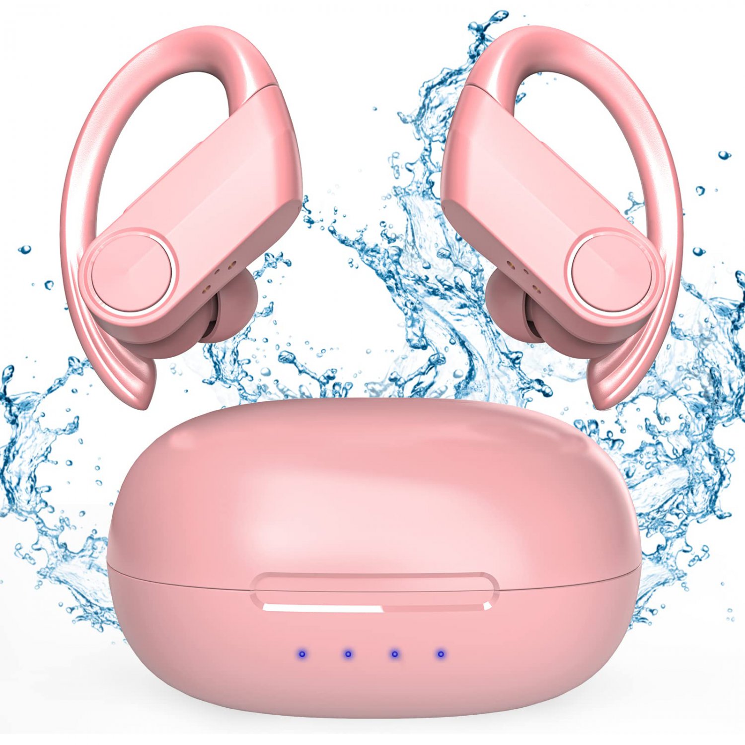 Wireless Earbuds Bluetooth Headphones, WISELION Bass Stereo Bluetooth Ear Buds with Comfy Earhooks, 
