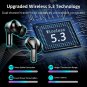 Wireless Earbud, Bluetooth 5.3 Earbud Mini Bluetooth Headphones with HD Mic, Wireless Earphones in E