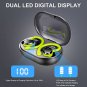 Wireless Earbud, Sport Bluetooth 5.3 Earbud with Earhooks Wireless Earphones in-Ear with Immersive S