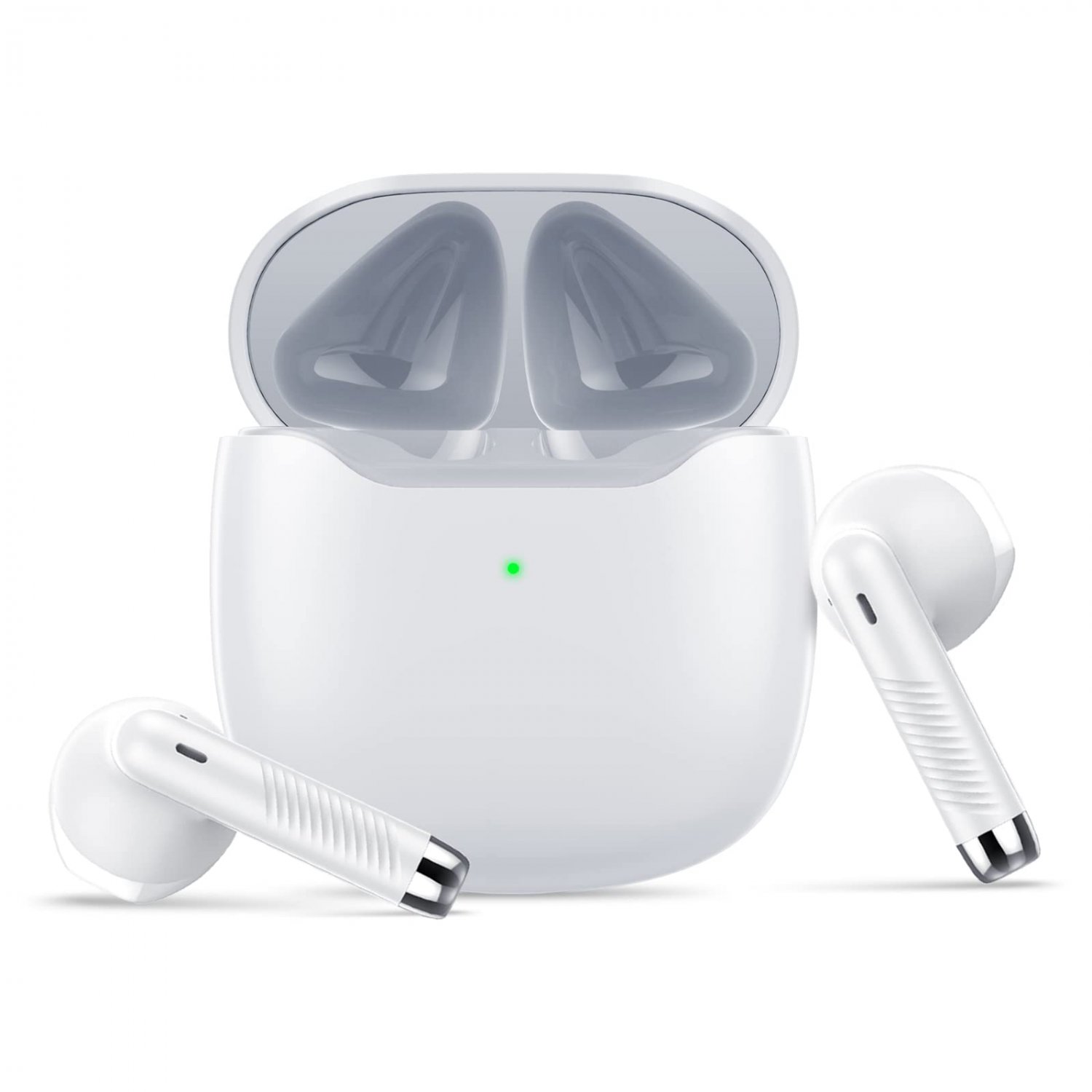 Wireless Earbuds, Bluetooth 5.3 Headphones, Mini Bluetooth Earbuds with 35H Mini Charging Case, USB-