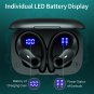 GOLREX Bluetooth Headphones Wireless Earbuds 36Hrs Playtime with Wireless Charging Case & Dual Power