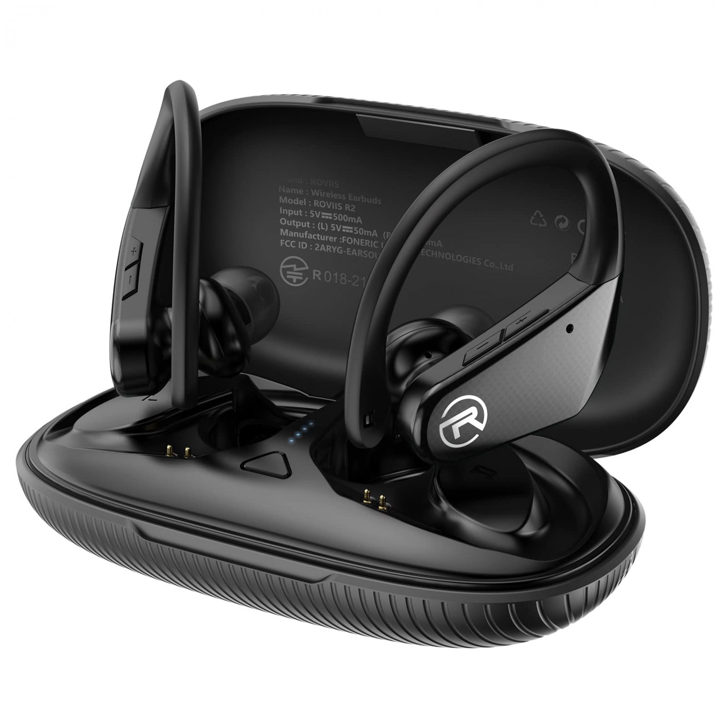 ROVIIS Wireless Earbuds Bluetooth 5.3 Earphones IPX7 Sport Earbuds for Running Workout Bass Stereo H