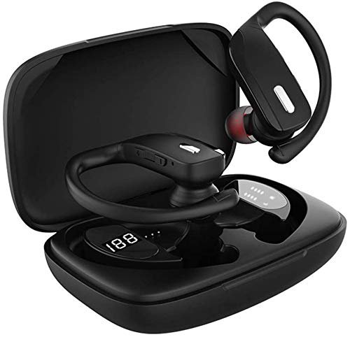 Wireless Earbuds Bluetooth Headphones, BD&M Sport Earphones with LED Display TWS Stereo Deep Bass Ea