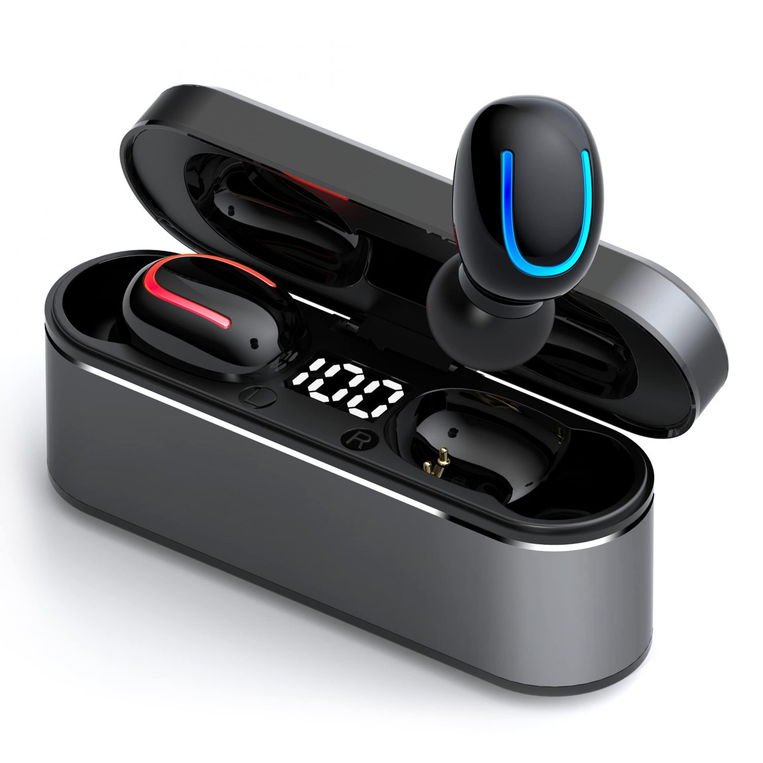 Wireless Earbuds Bluetooth 5.1 True Wireless Earbuds with Microphone, Noise Cancelling Wireless Ear 