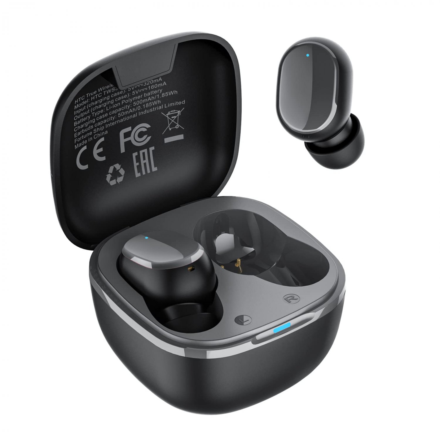 HTC True Wireless Bluetooth Earbuds 2, In-Ear Headphones Noise Cancellation Voice Call Volume Contro