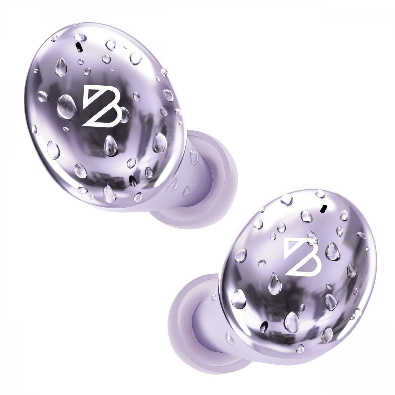 Tempo 30 Purple Wireless Earbuds for Small Ears Women, Cute Purple Earbuds with Mic, Bluetooth Earph