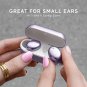 Tempo 30 Purple Wireless Earbuds for Small Ears Women, Cute Purple Earbuds with Mic, Bluetooth Earph