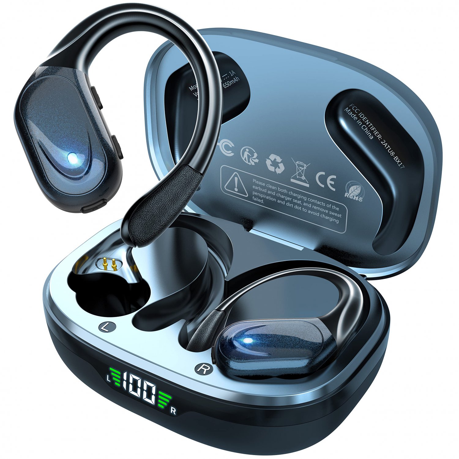 Joobesthy Wireless Earbuds Bluetooth Headphones, 75Hrs Playtime Sport Earphones with Wireless Chargi