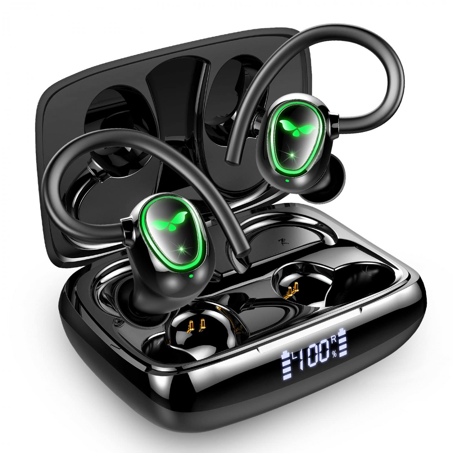 Wireless Earbud, Bluetooth 5.3 Headphones Sport Wireless Earphones in Ear Noise Cancelling Earbud wi