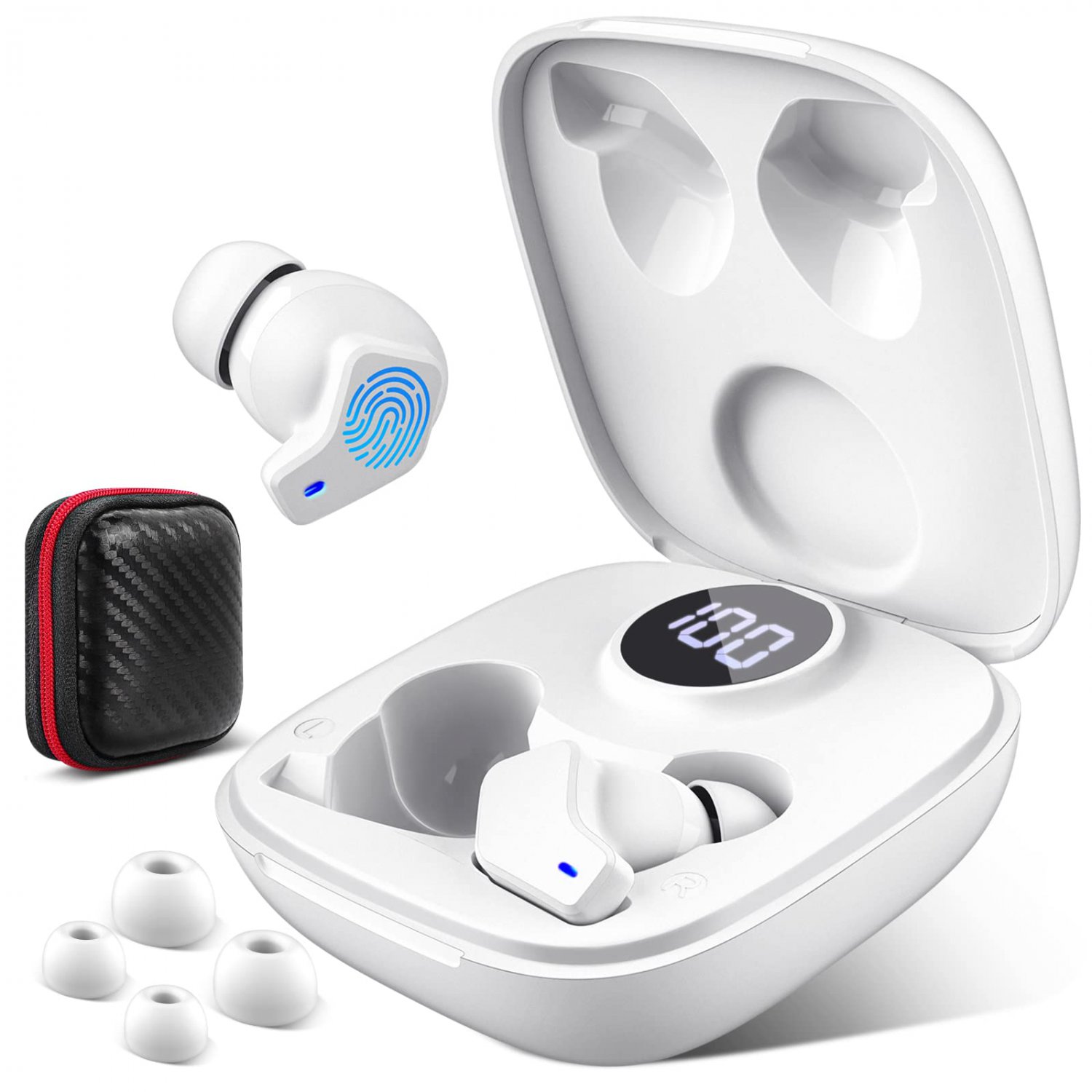 TITACUTE Wireless Earbuds Bluetooth Headphone for iPhone 13 Pro Max 12 11 XR 8 Samsung S22 Ultra S21