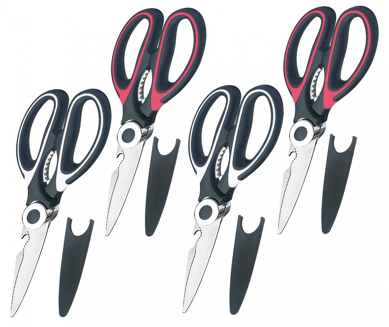 Kitchen Scissors&iuml;&frac14;�BESTWYA Multipurpose Kitchen Shears Heavy Duty Stainless Steel &iuml;&frac14;�Pack of 4&iuml;&frac14;�
