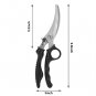 Honbuty Kitchen Shears - Spring Loaded Heavy Duty Poultry Scissors With Safety Lock , Multi-function