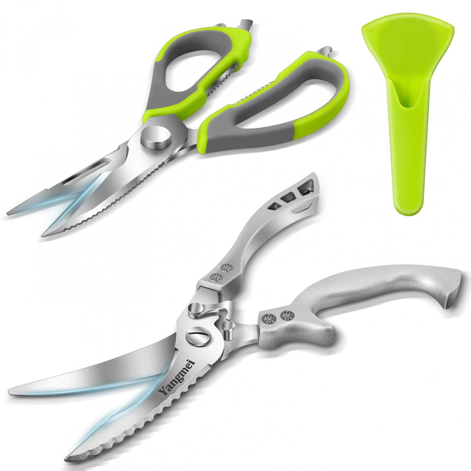 Kitchen Scissors Set,Yangmei Kitchen Scissors Heavy Duty Meat Scissors, Dishwasher Safe Cooking Scis