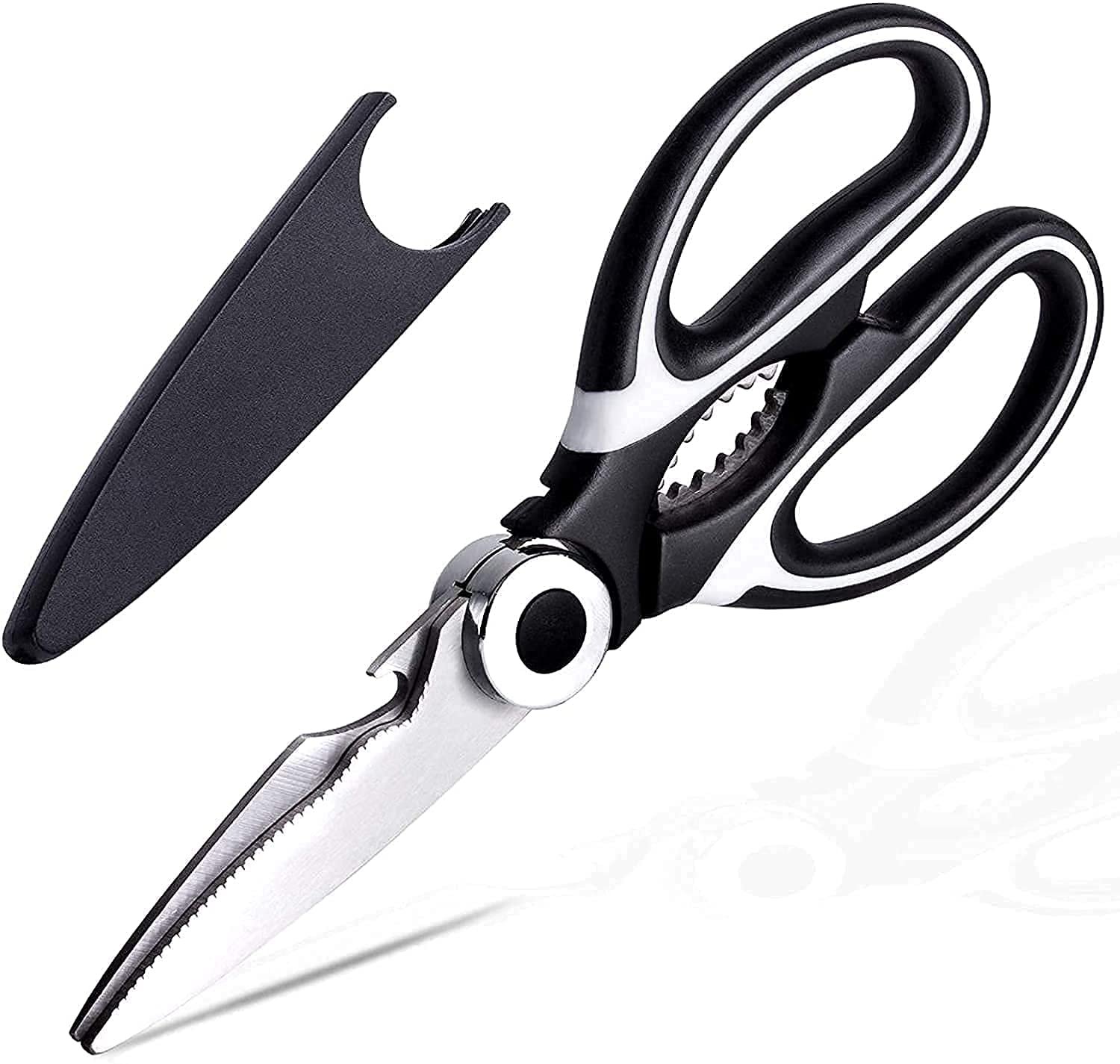 Kitchen Shears Multi Purpose Strong Stainless Steel Kitchen Utility Scissors with Cover Poulry,Fish,