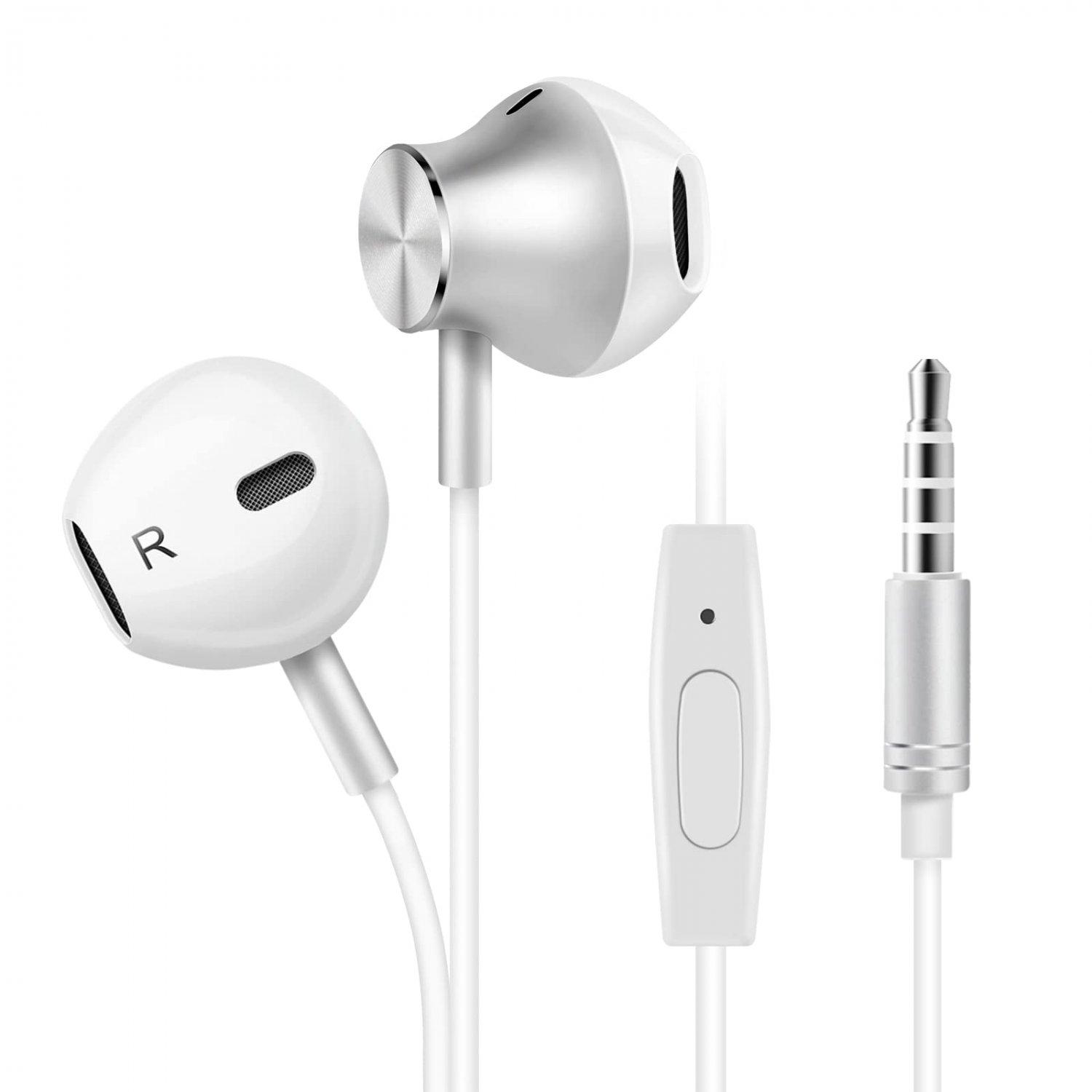 Wired Earbuds, Headphones Noise Isolating Earphones with Microphone Earbud in-Ear Headphones with St
