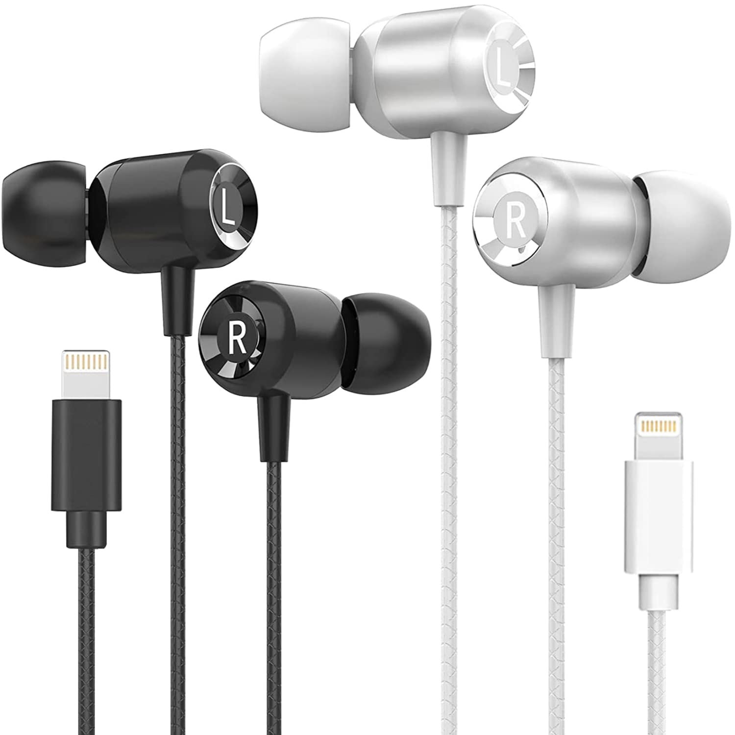 Headphones Earbuds Wired Earphones with Microphone and Volume Control